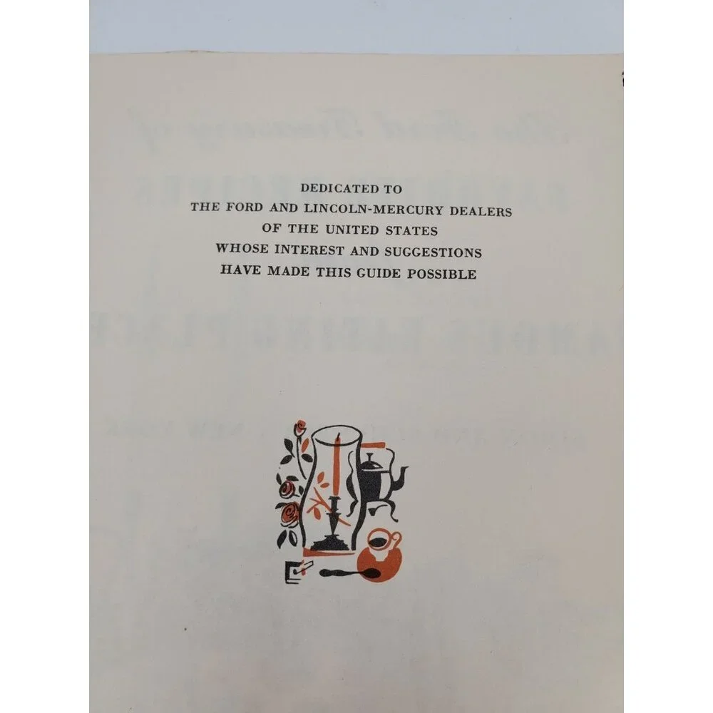 The Ford Treasury Of Favorite Recipes from Famous Eating Places - 1950